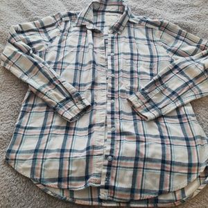 Pink and blue AE flannel